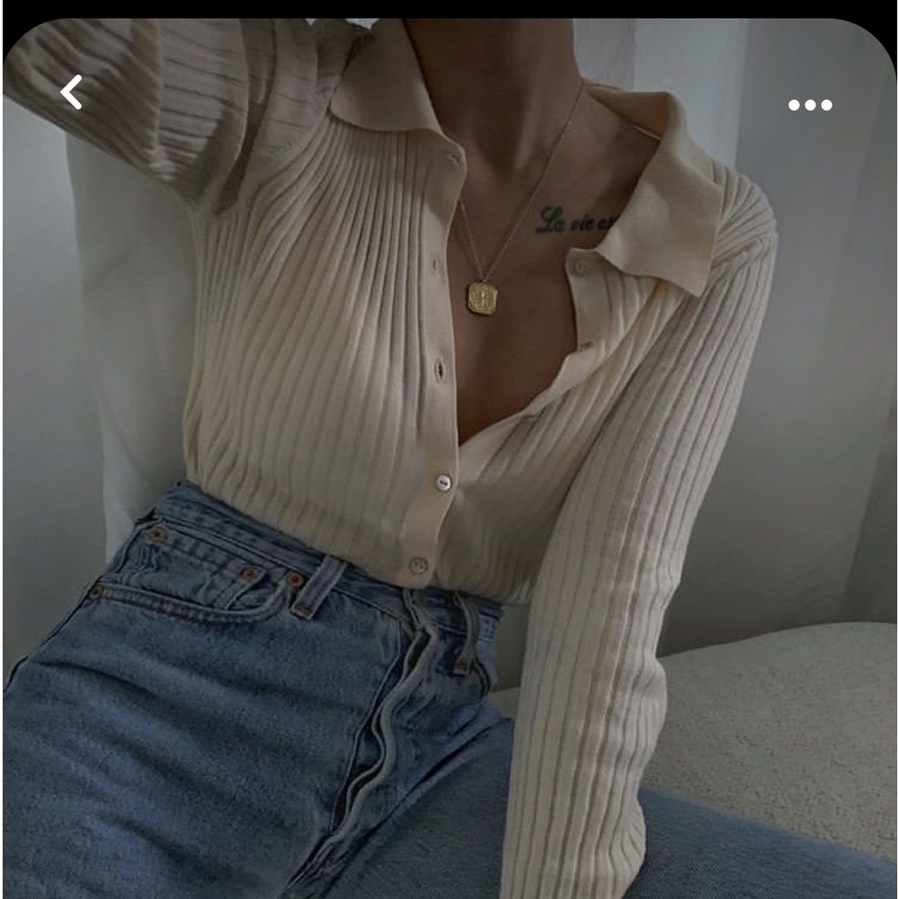 NWOT Zara ribbed polo